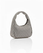 Midnight Crystal Shoulder Bag Rhinestone Mini Hobo Multipurpose Bag