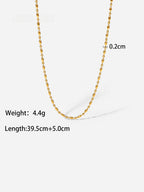 Minimal Chic Oval Bead Chain Necklace