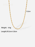Minimal Chic Oval Bead Chain Necklace