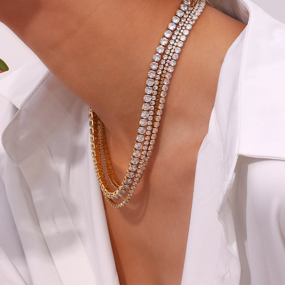 Sophia’s Tennis Necklace: Available in 4 styles