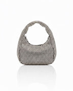 Midnight Crystal Shoulder Bag Rhinestone Mini Hobo Multipurpose Bag