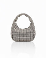 Midnight Crystal Shoulder Bag Rhinestone Mini Hobo Multipurpose Bag