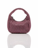 Midnight Crystal Shoulder Bag Rhinestone Mini Hobo Multipurpose Bag