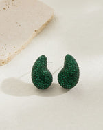 Aurora Teardrop Statement Earrings | Hand-Beaded Crystal Drop Earrings