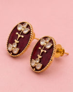 Gulnaar Pearl Pendant Necklace Set | 18K Gold Plated Pearl & Enamel Festive Jewellery