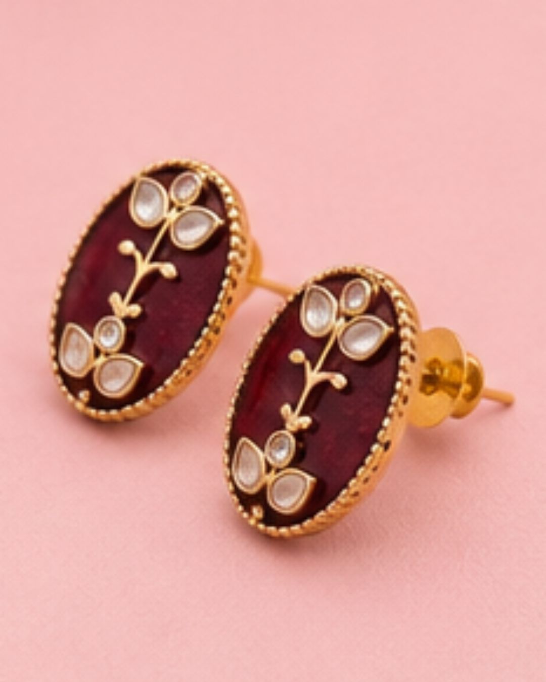 Gulnaar Pearl Pendant Necklace Set | 18K Gold Plated Pearl & Enamel Festive Jewellery