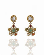 Sabhyaraa Heavy Multicoloured Bridal Designer Set | Royal Indo-Western Wedding Statement Jewellery