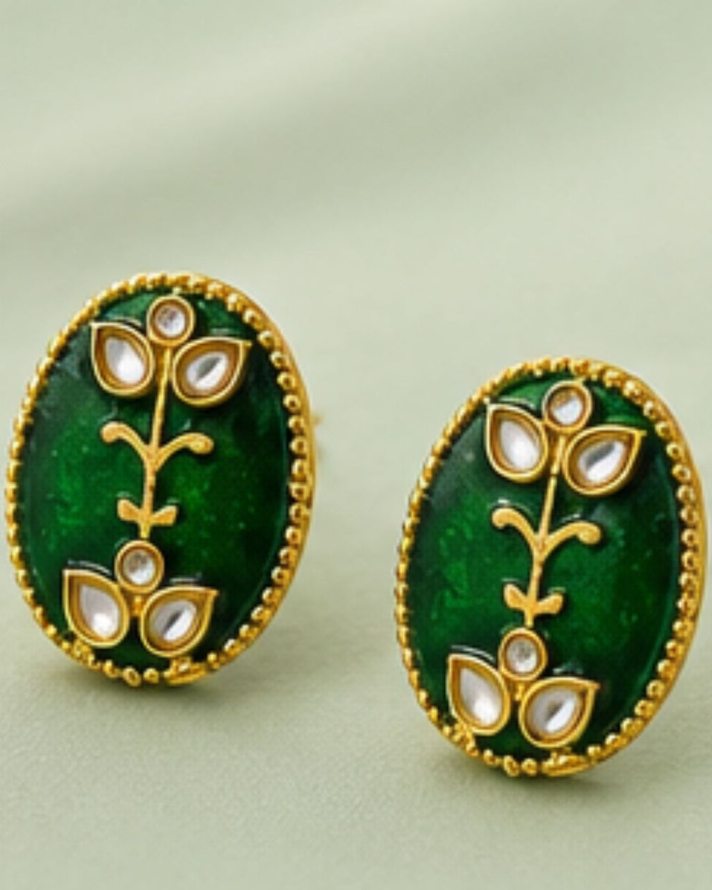 Gulnaar Pearl Pendant Necklace Set | 18K Gold Plated Pearl & Enamel Festive Jewellery