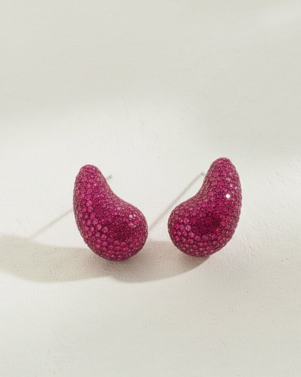 Aurora Teardrop Statement Earrings | Hand-Beaded Crystal Drop Earrings