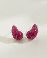 Aurora Teardrop Statement Earrings | Hand-Beaded Crystal Drop Earrings