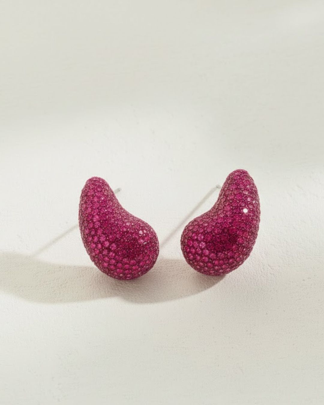 Aurora Teardrop Statement Earrings | Hand-Beaded Crystal Drop Earrings