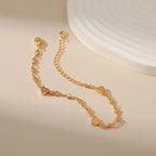 Heart Charm Bracelet | 18K Gold Plated Anti-Tarnish Stainless Steel Bracelet
