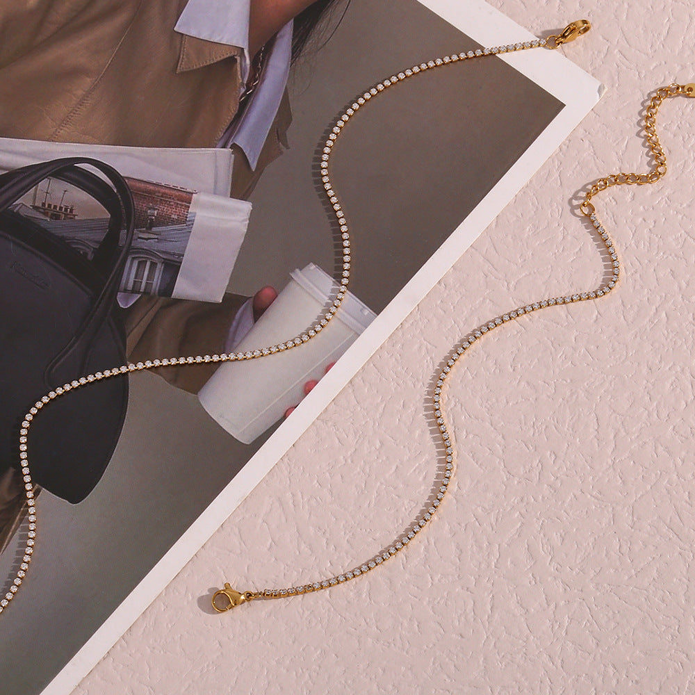 Sophia’s Tennis Necklace: Available in 4 styles