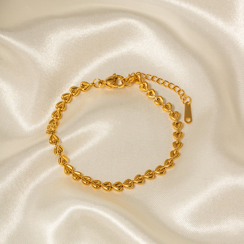 Eternal Love Woven Bracelet & Necklace Set | 18K Gold Plated Stainless Steel | Anti-Tarnish Everyday Luxury
