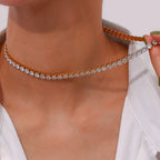 Sophia’s Tennis Necklace: Available in 4 styles