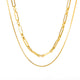 Double layer gold chain