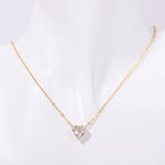 Birthstone Heart shaped Pendant Necklace