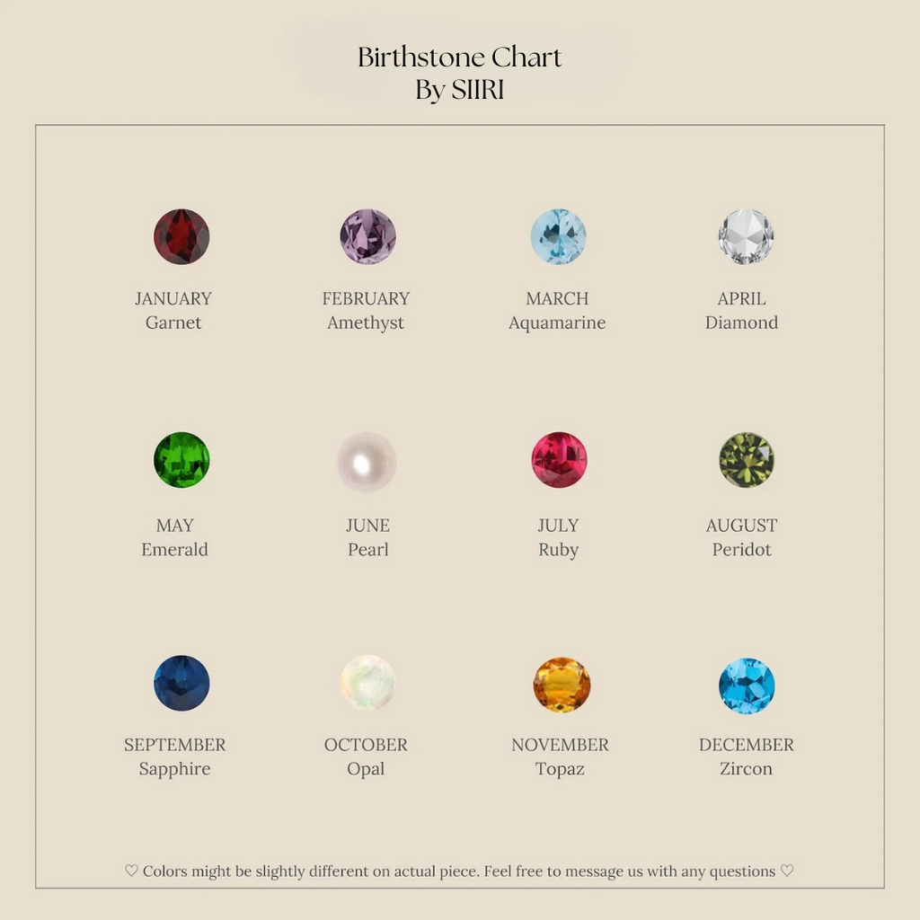 Birthstone Triple Stone Huggies: 18K Gold Plated