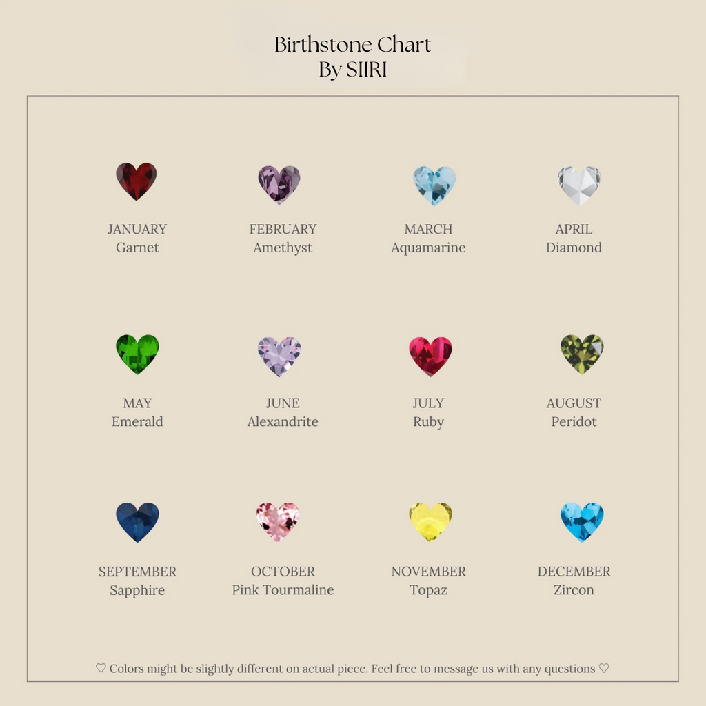 Birthstone Pear Pendant Necklace