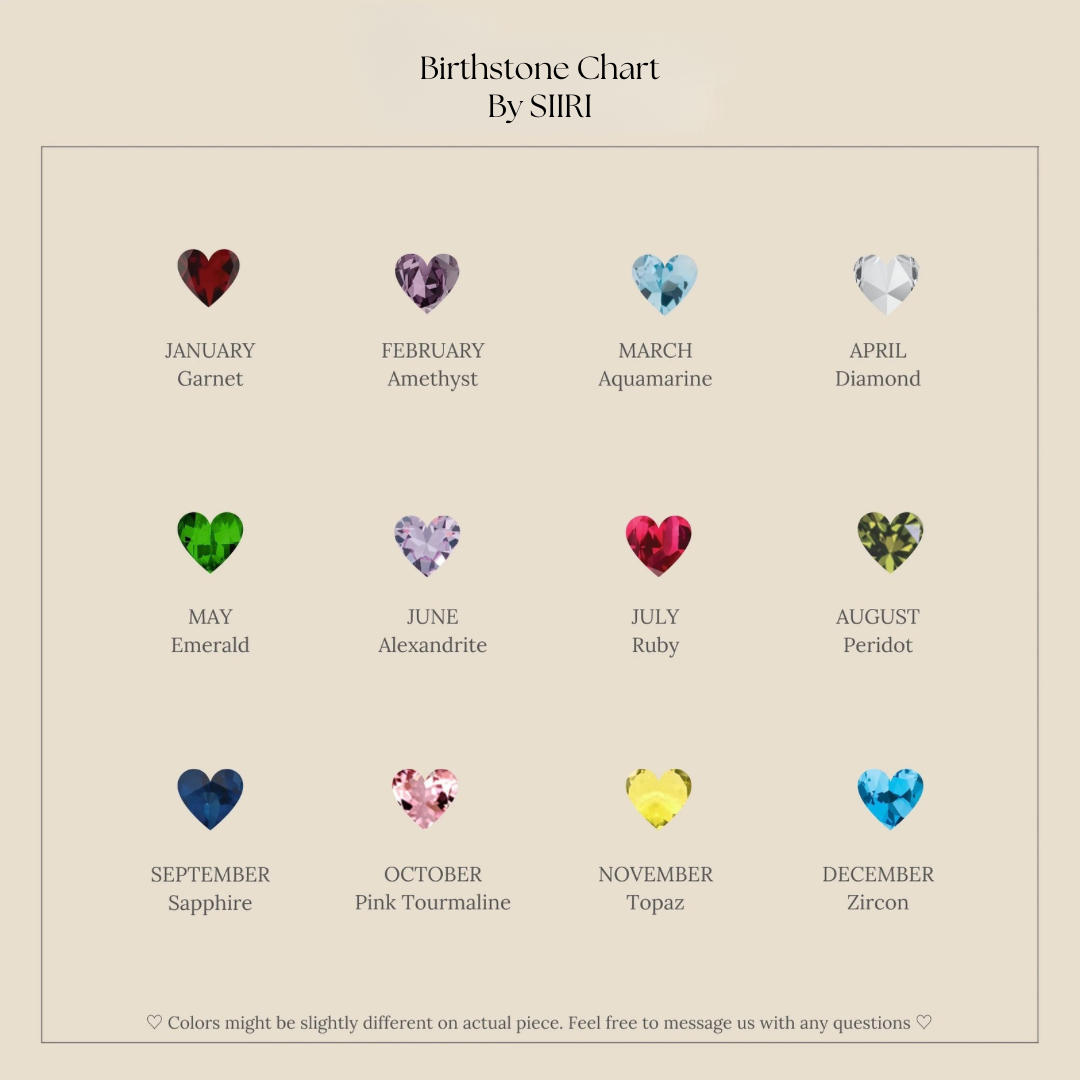 Birthstone Pear Pendant Necklace