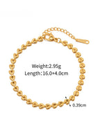 Eternal Love Woven Bracelet & Necklace Set | 18K Gold Plated Stainless Steel | Anti-Tarnish Everyday Luxury