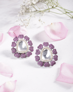 Floral Polki Studs