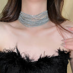 Glam Rhinestone Statement Choker