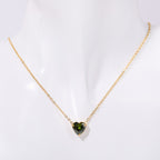 Birthstone Heart shaped Pendant Necklace