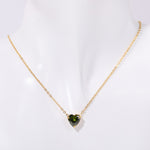 Birthstone Heart shaped Pendant Necklace