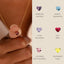 Birthstone Heart shaped Pendant Necklace