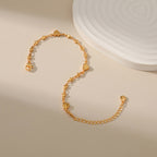 Heart Charm Bracelet | 18K Gold Plated Anti-Tarnish Stainless Steel Bracelet