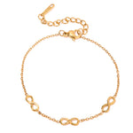 Infinite Bracelet | 18K Gold Plated Adjustable Minimal Bracelet