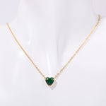 Birthstone Heart shaped Pendant Necklace