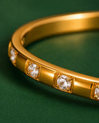 Close-up of Celeste Wrap Bracelet featuring sparkling artificial stone embellishments