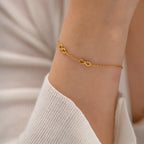 Infinite Bracelet | 18K Gold Plated Adjustable Minimal Bracelet