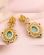 Festive ethnic earrings with royal vintage design
