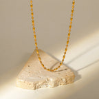 Minimal Chic Oval Bead Chain Necklace