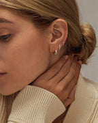 Trio Chic Set of 3 Huggie Earrings | Gold Plated Anti-Tarnish Hoop Earrings Set