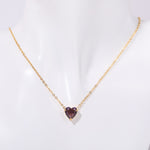 Birthstone Heart shaped Pendant Necklace