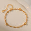 Heart Charm Bracelet | 18K Gold Plated Anti-Tarnish Stainless Steel Bracelet