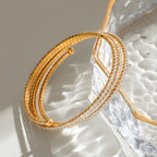 18K Gold Plated Tennis Wrap Bracelet | Anti Tarnish CZ Stone Party Wear Bracelet for Women