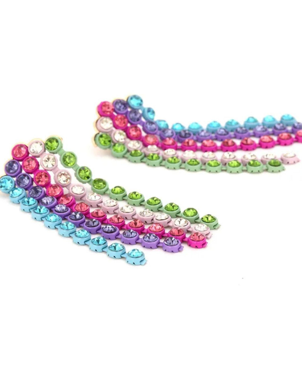 womans statement multicolor earrings 