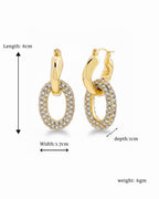 Halo Glow Hoops Round Dangler earrings for party and festive styling