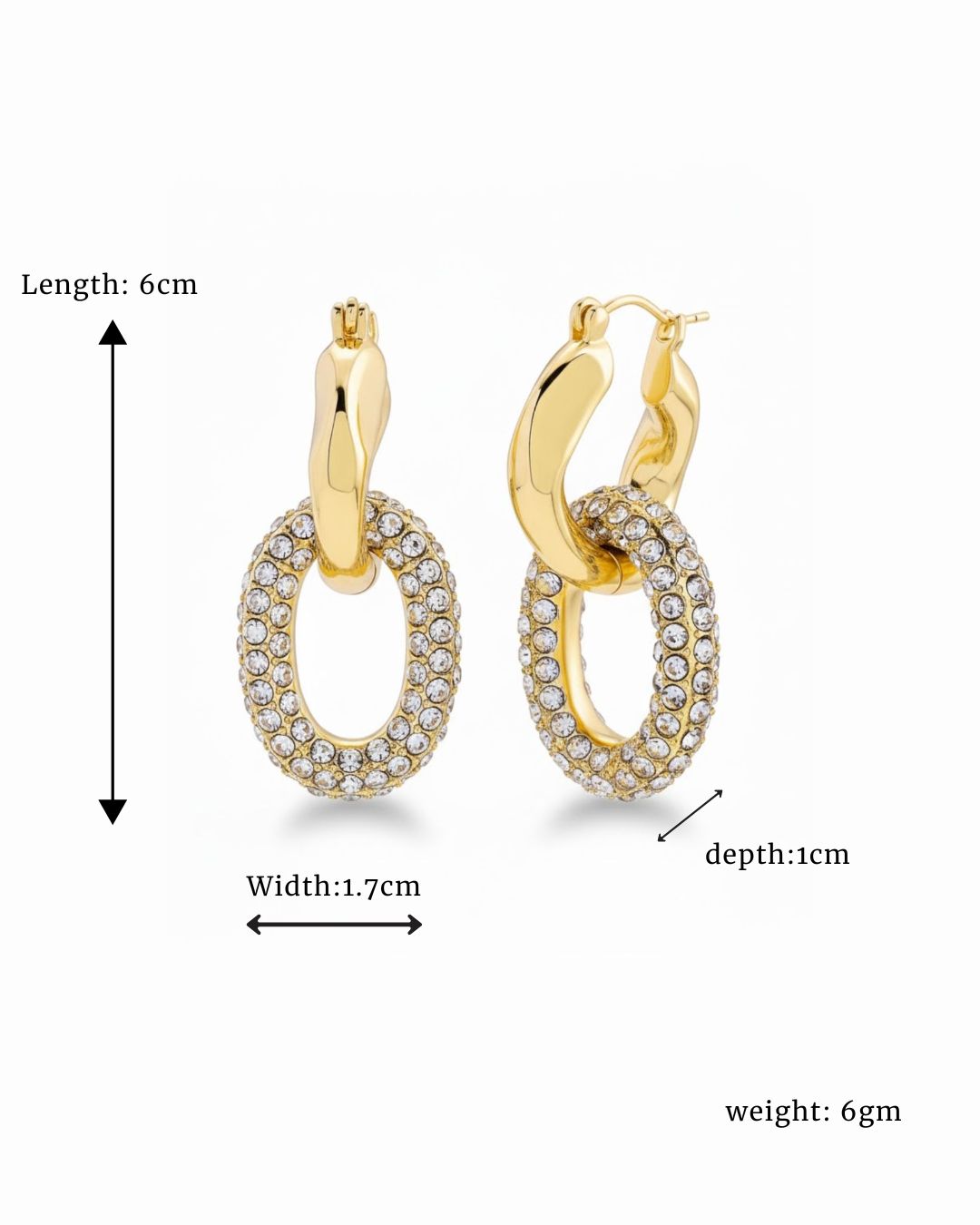 Halo Glow Hoops Round Dangler earrings for party and festive styling
