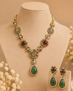 heritage pendant necklace set with coordinating earrings