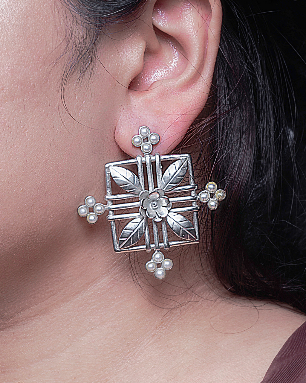 Silver Enclave Earrings
