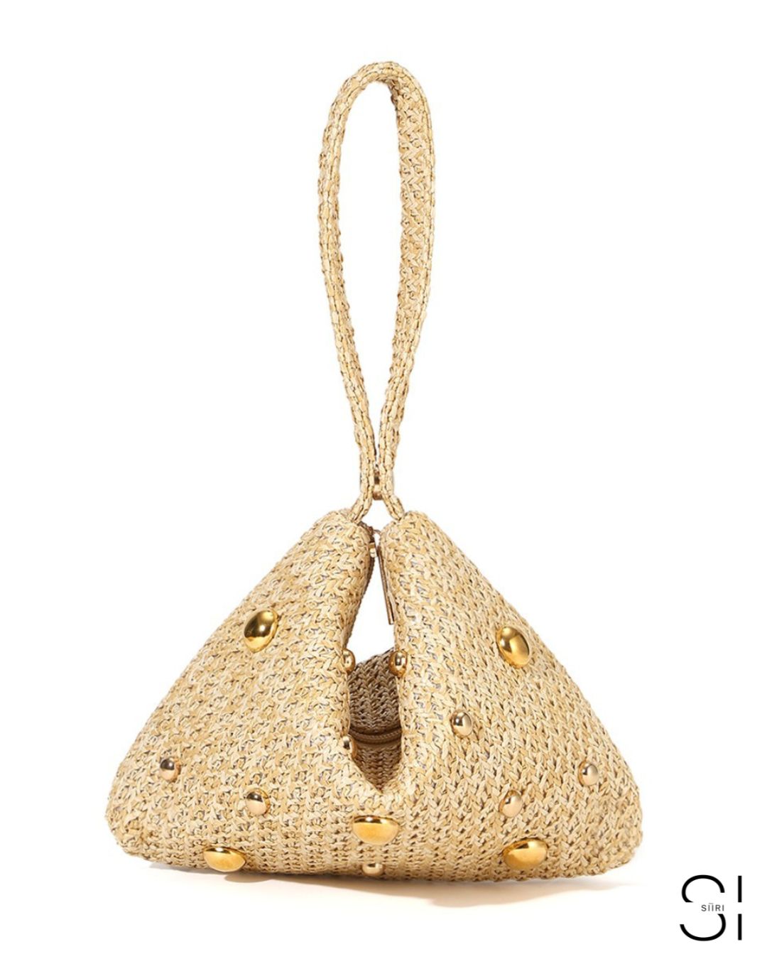 GlamBam Beach Resort Handbag straw wristlet vacation and travel shoulder pouch with premium waterproof pouch packaging included