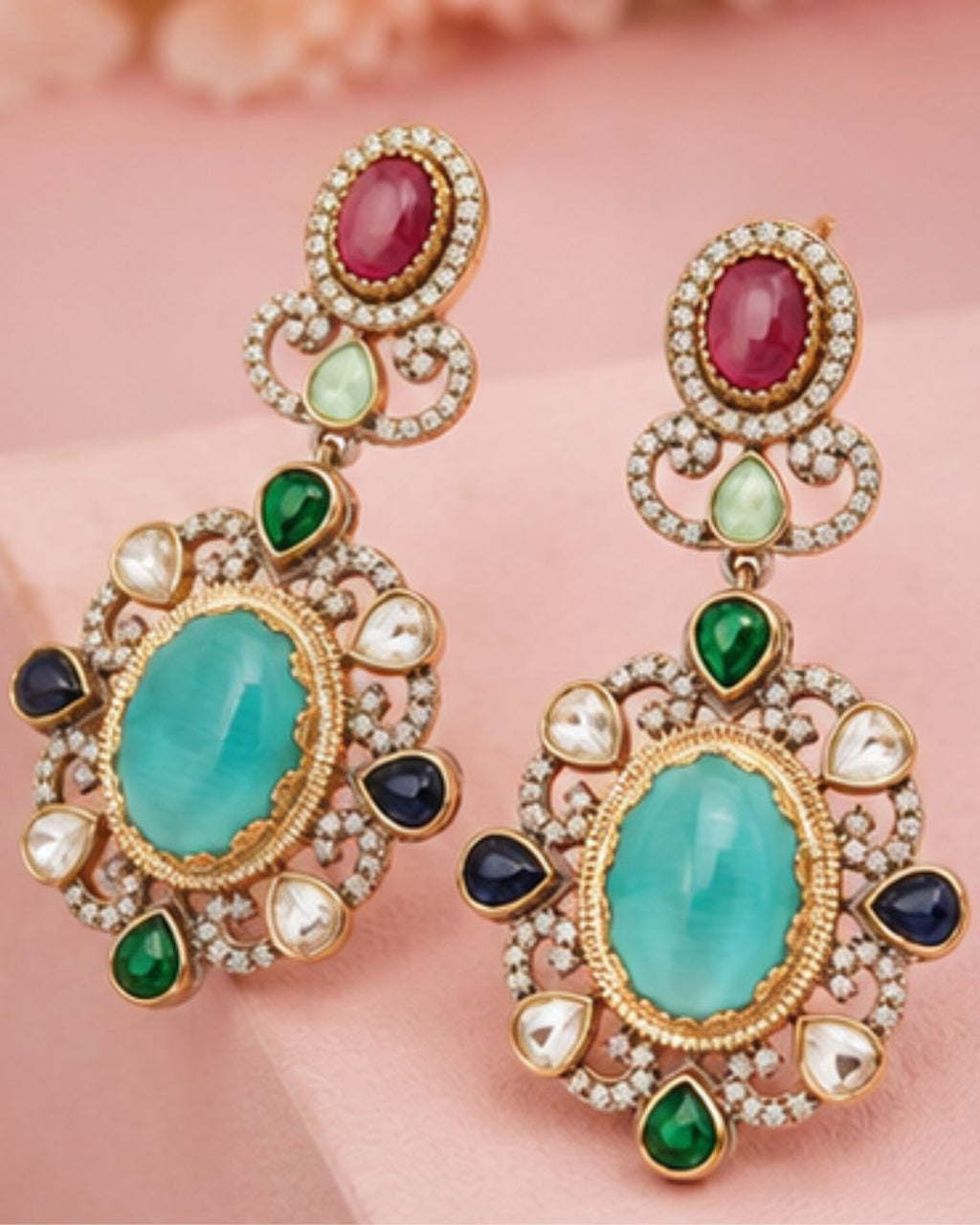Heritage-inspired festive earrings for women
