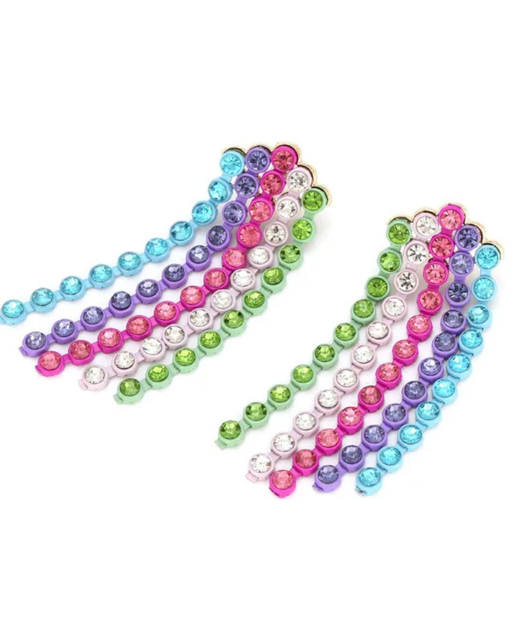 crystal chandelier danglers colourful systatement earrings for woman